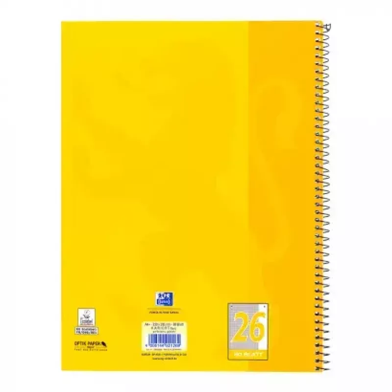 Schrijfblok Oxford 100050356 A4 80 vel geel