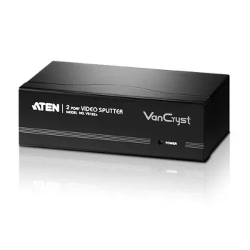 ATEN 2-poorts VGA videosplitter (450 MHz), VGA, 2x VGA, 2048 x 1536 pixel, zwart, metaal, QXGA