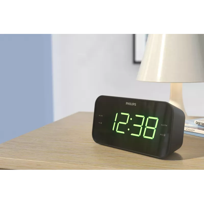 Philips TAR3306/12 wekker digitale wekker zwart