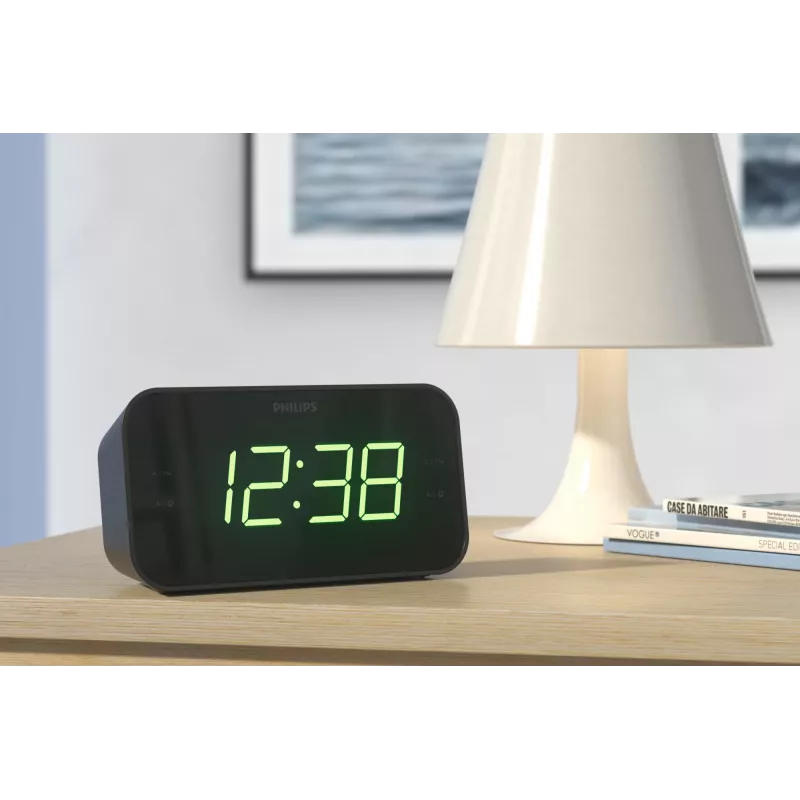 Philips TAR3306/12 wekker digitale wekker zwart