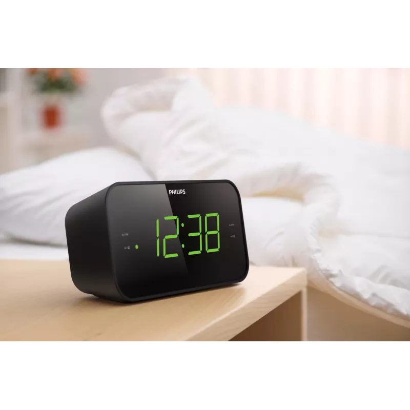 Philips TAR3306/12 wekker digitale wekker zwart