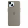 Siliconenhoes Apple iPhone 15 MagSafe Clay Cover bruin