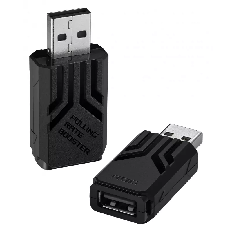 ASUS ROG AC09 90MP03T0-BRUA00 Polling Rate Booster voor muis en toetsenbord, tot 8000 Hz, zwart