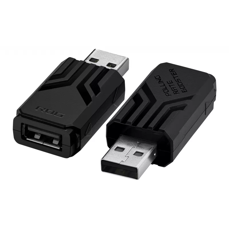 ASUS ROG AC09 90MP03T0-BRUA00 Polling Rate Booster voor muis en toetsenbord, tot 8000 Hz, zwart