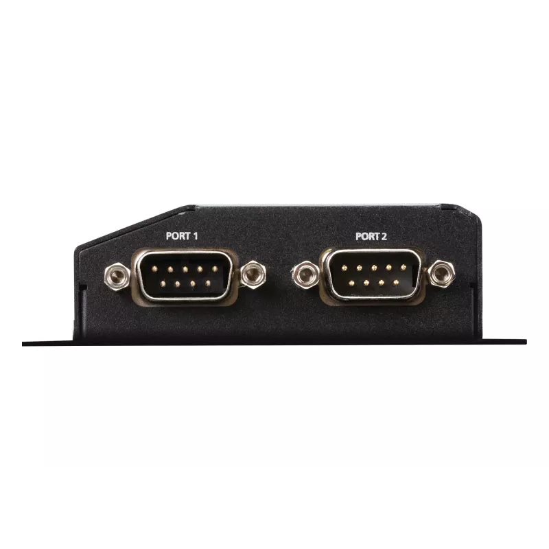 ATEN Altusen SN3002P apparaatserver, 2-poorts RS-232, 100 Mb LAN, montage op bureau, wand of DIN-rail