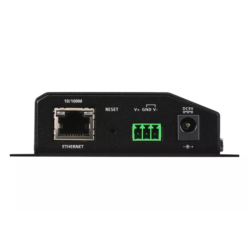 ATEN Altusen SN3002P apparaatserver, 2-poorts RS-232, 100 Mb LAN, montage op bureau, wand of DIN-rail