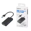 LogiLink USB 3.2 Gen1 4-poorts hub zwart 5000 Mbit/s ABS