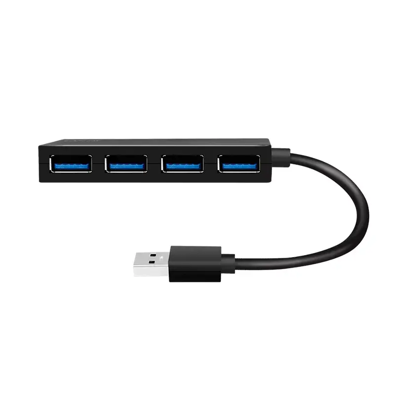 LogiLink USB 3.2 Gen1 4-poorts hub zwart 5000 Mbit/s ABS