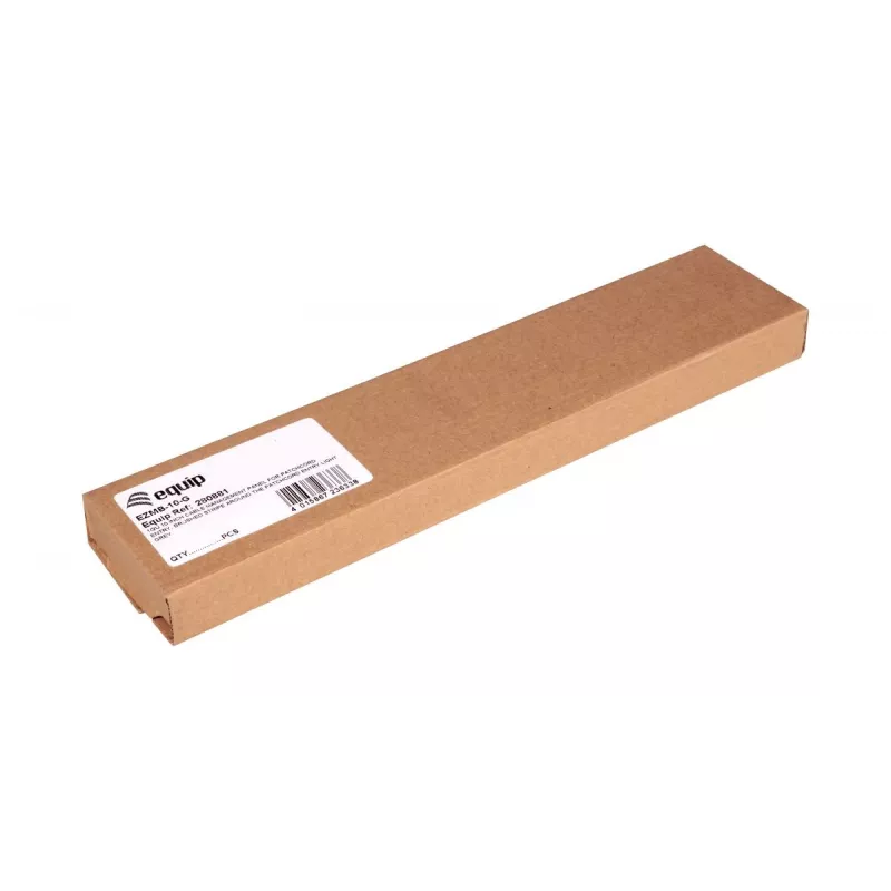 Kabelmanagementpaneel EQUIP EZMB-10-G — metaal, grijs, 1U, 60 g