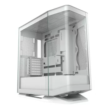 PC Midi-Tower behuizing Cougar FV270 — wit, ondersteunt ATX/ EATX/ Micro-ITX, 2×3,5 inch + 2×2,5 inch, 120/140 mm ventilator