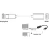 Techly IADAP-DP-HDMIF8K actieve DisplayPort 1.4 (M) naar HDMI (F) adapter, 8K, zwart