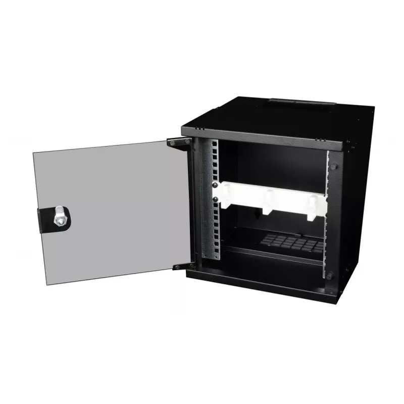 Equip EZMR-10-G 10-inch 1U kabelgeleidingspaneel met ringen, lichtgrijs