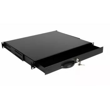 Lade Equip EZD-1-B afsluitbare lade 19 inch 1U zwart