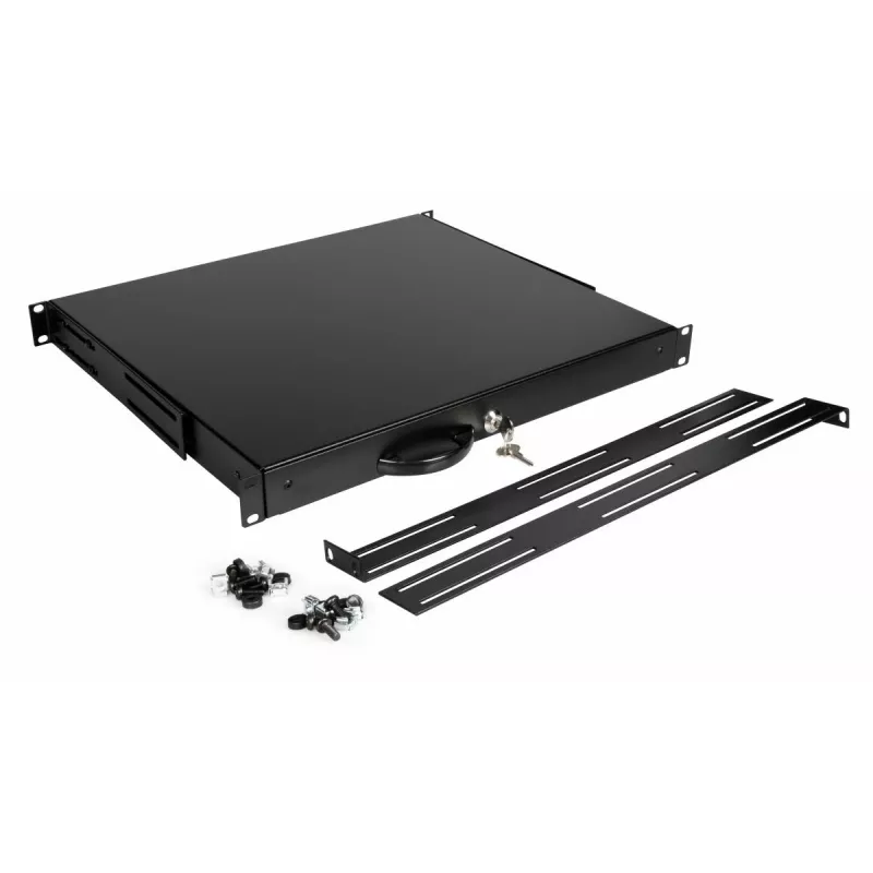 Lade Equip EZD-1-B afsluitbare lade 19 inch 1U zwart