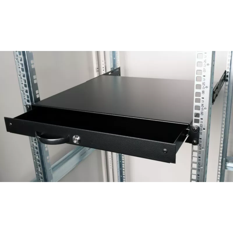 Lade Equip EZD-1-B afsluitbare lade 19 inch 1U zwart