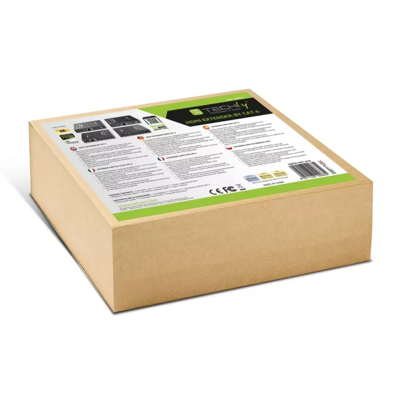 Techly IDATA-EXT-676 AV-zender & -ontvanger zwart