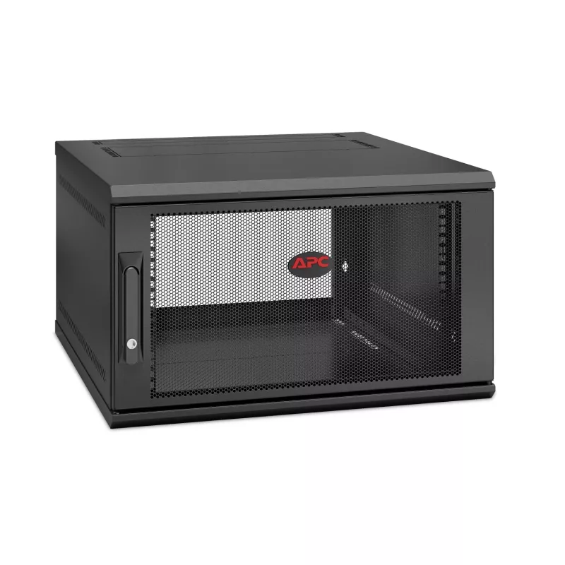 APC NetShelter WX AR106SH6, 6U, 19-inch patchkast, wandmontage, voorgemonteerd, 600 mm diep