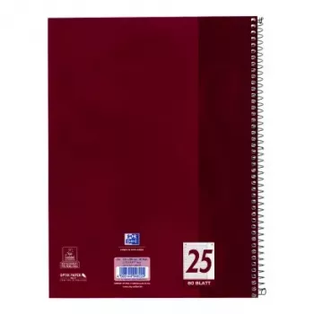 Schrift Oxford 100050355 A4 80 blad bordeaux