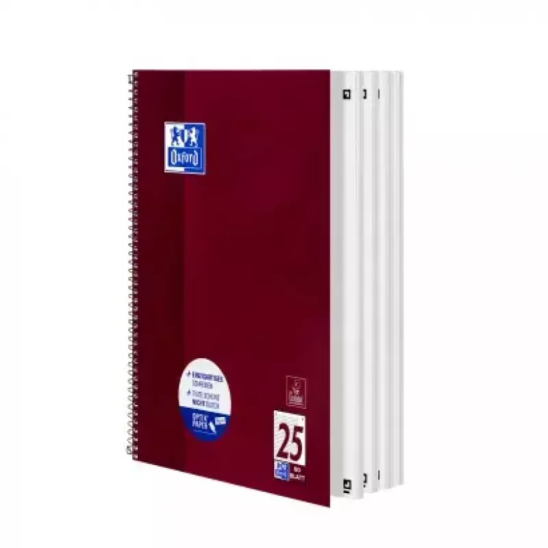 Schrift Oxford 100050355 A4 80 blad bordeaux