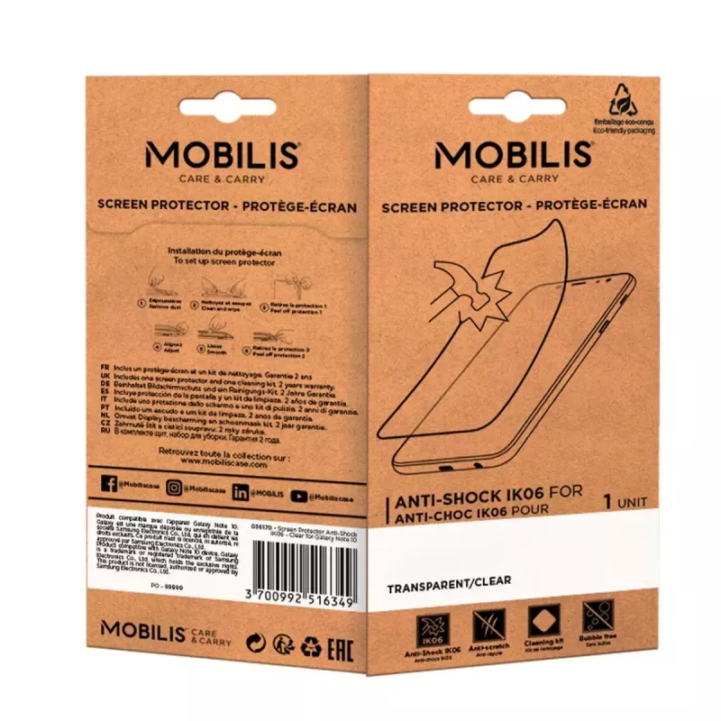 Beeldschermfolie Zebra TC21/26 Mobilis 036207