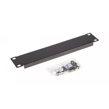 Blindplaat EQUIP EZBP-10-B — metaal, zwart, 1U, 123 g