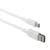 dbramante1928 re-charge CB25ACWH7090 USB-A-naar-USB-C-kabel, USB 2.0, 2,5 m, 36 W, gerecycled plastic, wit