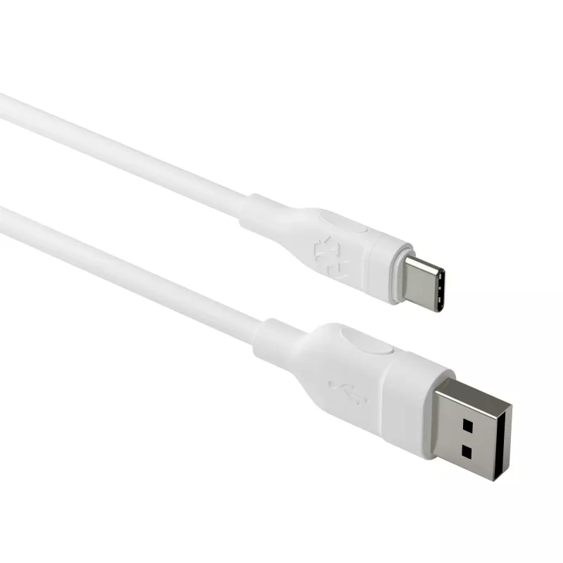 dbramante1928 re-charge CB25ACWH7090 USB-A-naar-USB-C-kabel, USB 2.0, 2,5 m, 36 W, gerecycled plastic, wit