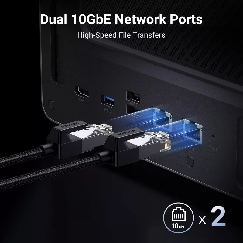 Ugreen DXP6800 Pro NAS Desktop Intel® Core™ i5 8 GB DDR5 Grijs, Zwart