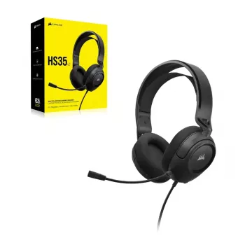 Headset Corsair HS35 v2 bedrade gaming-headset Blauw 1,8m kabel 470g