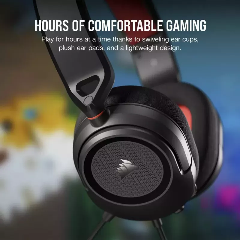 Corsair HS35 v2 bedrade gaming headset, rood