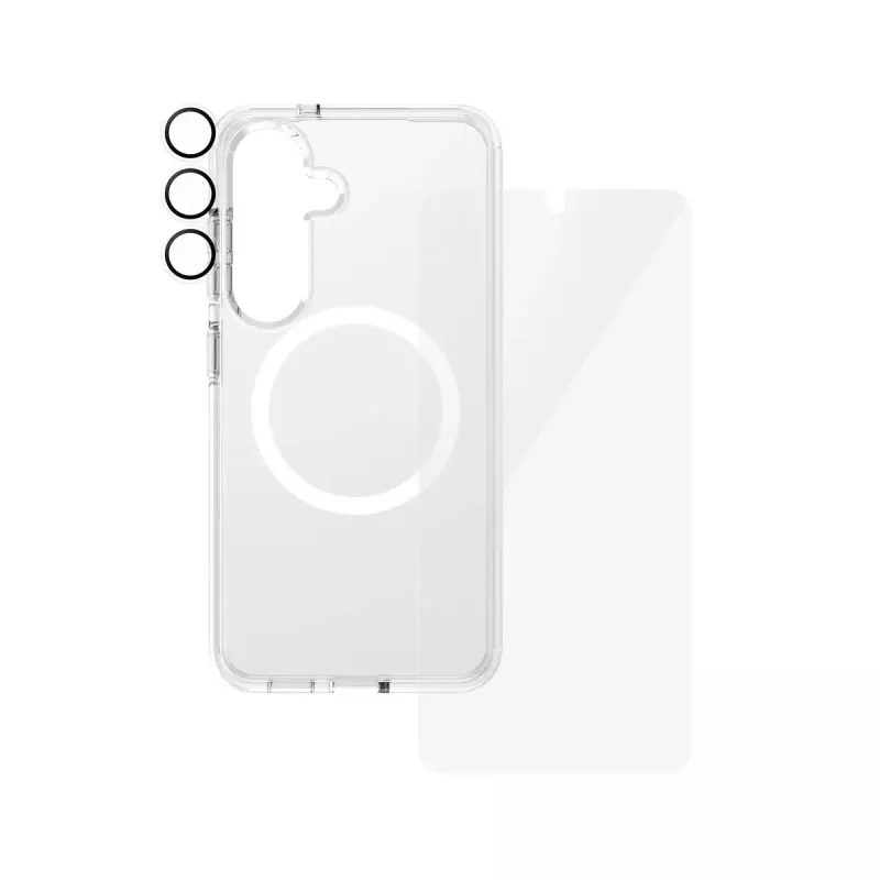 PanzerGlass ® | CARE by ® Flagship 3-in-1 bundel Samsung Galaxy S25