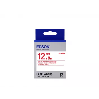 Epson labelcartridge Standard LK-4WRN Rood/Wit 12 mm (9 m)