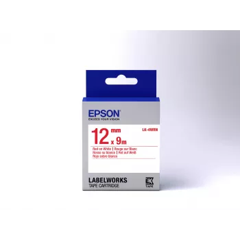 Epson labelcartridge Standard LK-4WRN Rood/Wit 12 mm (9 m)
