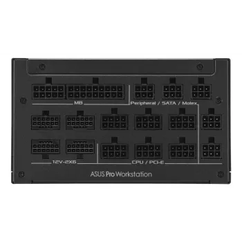Voeding ASUS Pro WS 3000 W ATX 3.1 80 PLUS Platinum volledig modulair, 20+4 pin, 4×16-pin PCIe, 12×SATA, zwart