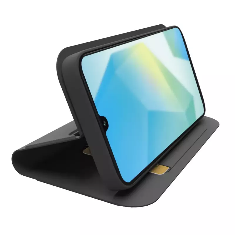 Wallet-hoes SBS Galaxy A17 zwart effen
