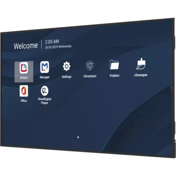 Professioneel 98 inch 4K commercial display VIEWSONIC CDE9831-1C, 3840x2160, 500 cd/m², Android 14, 24/7