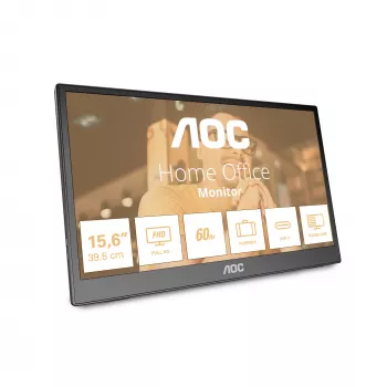 AOC 16T3EA draagbare tv/monitor zwart 39,6 cm (15,6 inch) 1920 x 1080 pixel