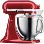 Keukenmachine KITCHENAID Artisan 5KSM185PS, 4,8 L roestvrijstalen kom, 300 W, 10 snelheden, rood