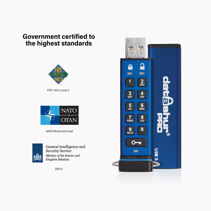 USB-flashdrive iStorage 8GB USB Type-A IS-FL-DA3-256-8