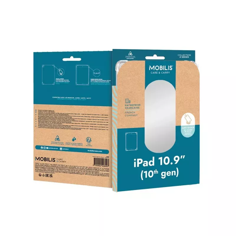 Tablet-hoes Cover Mobilis 061018 voor iPad 10,9 inch transparant