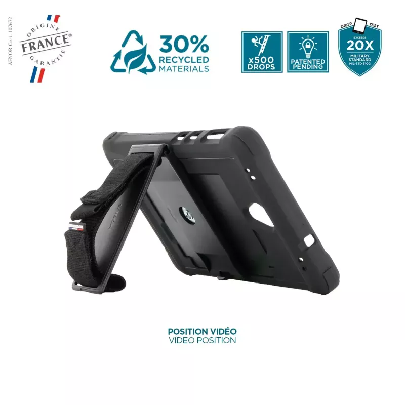 Case Mobilis Galaxy Tab Active5 8'' hoes 360° draaibaar handlus standaard