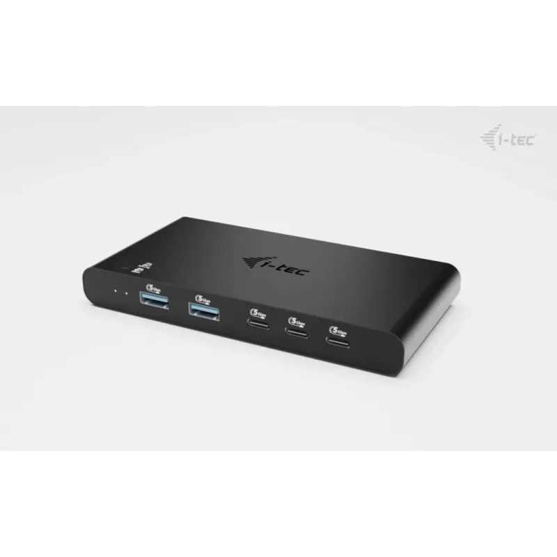 KVM-dockingstation i-tec voor 2 hosts HDMI, USB-C host-interface, PD 2×100W, 4K@60Hz, 2×USB-A