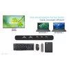 KVM-dockingstation i-tec voor 2 hosts HDMI, USB-C host-interface, PD 2×100W, 4K@60Hz, 2×USB-A