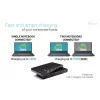 KVM-dockingstation i-tec voor 2 hosts HDMI, USB-C host-interface, PD 2×100W, 4K@60Hz, 2×USB-A