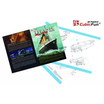 3D-puzzel Cubicfun Titanic Big T4011H — 1024 stukjes, schaalmodel schip