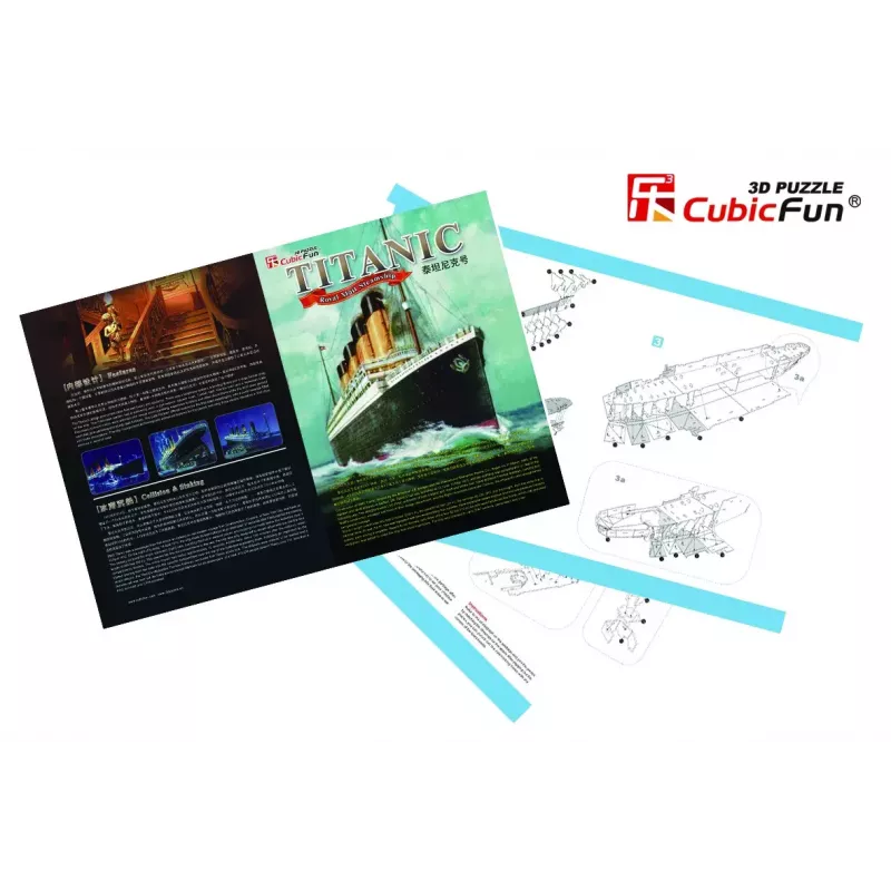 CubicFun T4011H Titanic Big 3D-puzzel, 113 stukjes