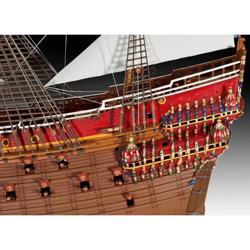 Revell 05414 Zweeds koninklijk schip VASA bouwpakket, 1:150, kunststof, lengte 45,5 cm