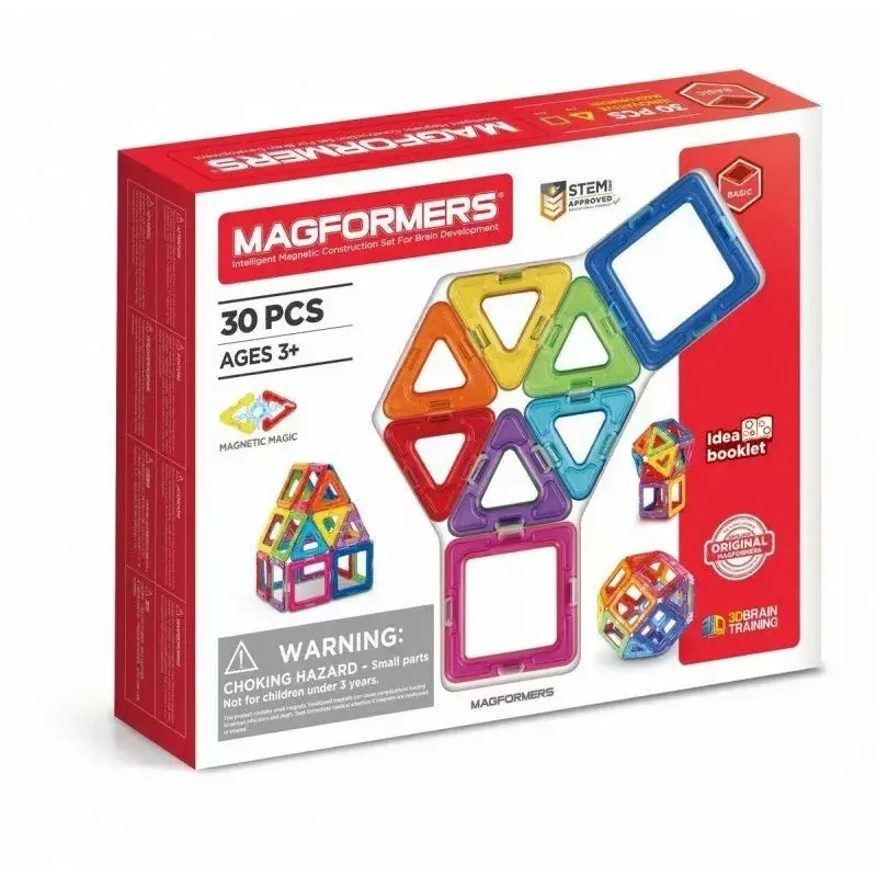 Magformers Magnetic Blocks Basic 30-delig set van MAGFORMERS — 30-delige magnetische constructiespeelgoed