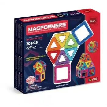 Magformers Magnetic Blocks Basic 30-delig set van MAGFORMERS — 30-delige magnetische constructiespeelgoed