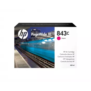 HP 843C 400 ml magenta PageWide XL inktpatroon – pigmentinkt
